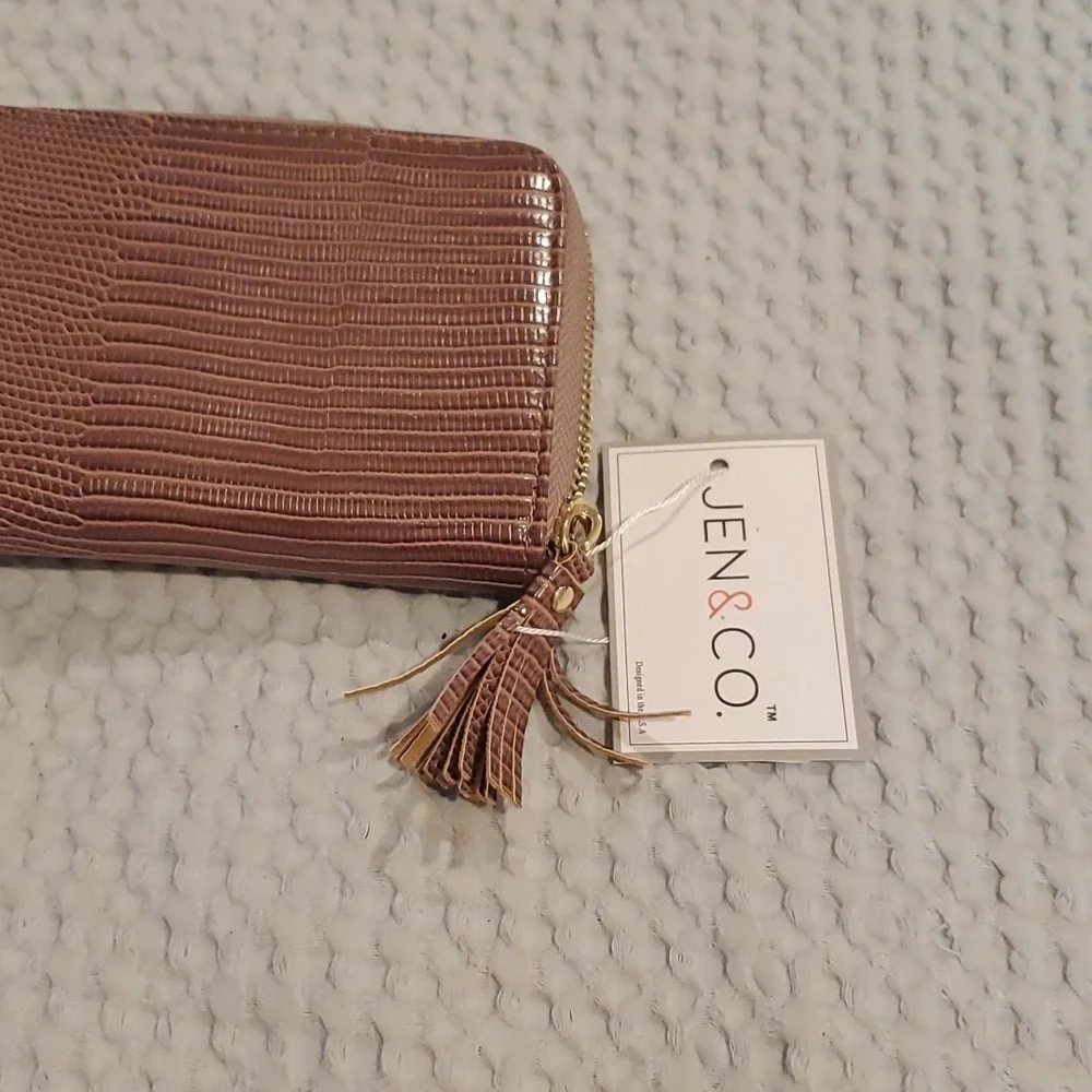 Liv ~ Lizard Bangle Wristlet/Wallet - Mauve (39)